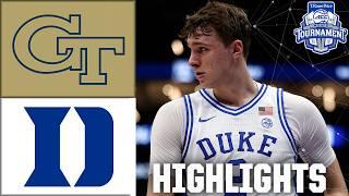 ACC Quarterfinals: Georgia Tech Yellowjackets vs. Duke Blue Devils | Full Game Highlights | ESPN CBB