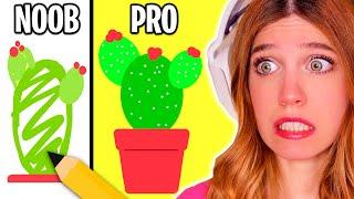 COMPETICIÓN de DIBUJOS *DIFÍCIL*!! ️ NOOB vs PRO vs HACK en PERFECT PAINT | Laia Oli Juegos