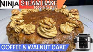 COFFEE & WALNUT CAKE *STEAM BAKE* | NINJA FOODI Recipe | Bake a delicious, light, moist sponge