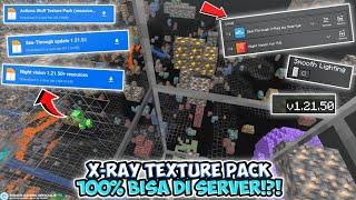 100% BISA DI SERVER‼️Texture pack x ray mcpe 1.21.50+ || X ray texture pack mcpe 1.21.50+