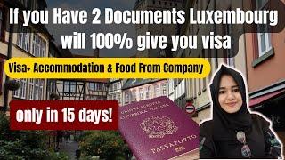 Luxembourg Work Visa How to apply Online 2024 #europe #job