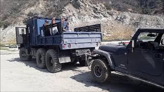 EXTREME OFFROAD TOW TRUCK MILITARY 6X6 OFF-ROAD @ AZUSA OHV TEST DRIVE CREW CAB, TEST, & REVIEW