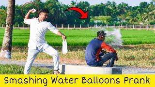 Throwing Water Balloons Prank | Ice Water Balloon Prank | by 4 Minute Fun