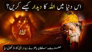 Hazrat Sultan Bahu Ne Deedar e ilahi Ka Raaz Khol Diya | Es Duniya Main Allah Ka Didar Kaise Kare?