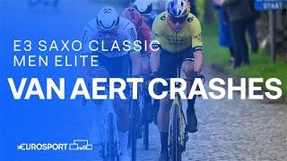 VIDEO:  Wout van Aert CRASHES on the Paterberg as Mathieu van der Poel launches MONSTER E3 attack