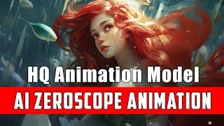 Text to Video, AI Animation with Zeroscope HQ model