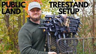 Public Land Hang and Hunt Treestand Setup