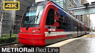 Houston METRORail Red Line, Siemens S70, Downtown Houston to Fannin South, 4K Train Ride