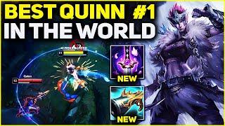 RANK 1 BEST QUINN IN THE WORLD AMAZING GAMEPLAY! | Season 13 League of Legends