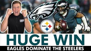 JUST IN: Eagles Pick Up HUGE Win vs. Steelers & Are Tied For 1-Seed In The NFC | Eagles News