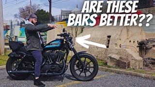 Harley Sportster Iron 883 vs Iron 1200 Handle Bar Swap!?