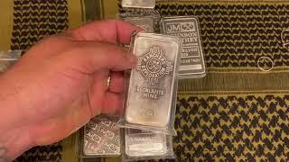 Johnson Matthey silver bars why I stack them !