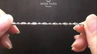 磨樣Mode yang│多層次自由穿搭～如鑽石般閃耀的超美銀手鍊