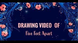 Five Feet Apart | pencil drawing | Cole | Haley hu |