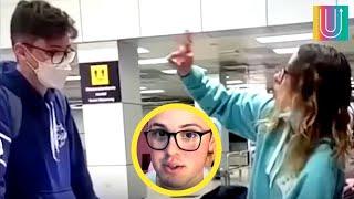 Denigró a su novio en un aeropuerto pero este no se calló