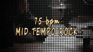 75 bpm - MID TEMPO ROCK DRUM BEAT LOOP