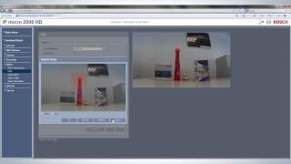 Bosch IP camera configuration -- Motion alarm