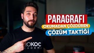 10 SANİYEDE Paragraf Sorusu Çözdüren Taktiğim | 25 DAKİKADA TÜRKÇEYİ FULLE!