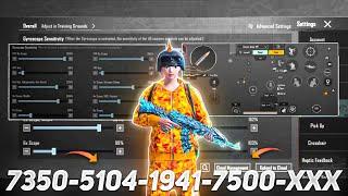 New Update 3.3Best Sensitivity Code + Control Settings Pubg Mobile/Bgmi Sensitivity 2024