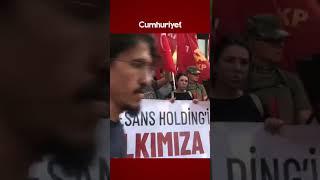 Rönesans Holding önünde protesto: 210 bin çocuk kapasiteli kreş yapılmasını karşılıyor