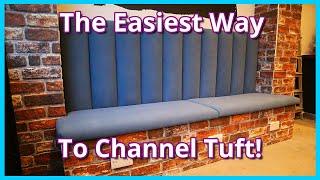 THE EASIEST WAY TO UPHOLSTER CHANNEL TUFTED BACKS | FLUTED BACKS | FaceliftInteriors
