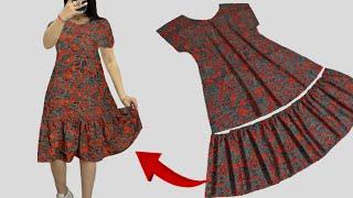 Cool Summer Dress Will Save You This Summer  Sew in 10 Minutes ️ Even a Beginner Can Sew