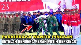 PASKIBRAKA PINGSAN SAAT SETELAH BENDERA MERAH PUTIH DIKIBARKAN | HUT RI KE-78 BATAM 2023