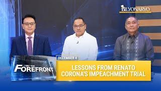 At The Forefront: Lessons from Renato Corona's impeachment trial