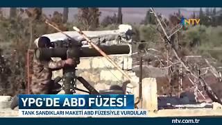 Tank sandıkları karton maketi ABD füzesiyle vurdular