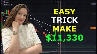 Easy trick to make $11,330 in 2023 | Amazing Iq Option Strategy