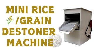 Mini 500Kg per hour rice paddy/grain cleaning machine.