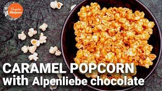 Alpenliebe caramel chocolate popcorn | Theatre style caramel popcorn