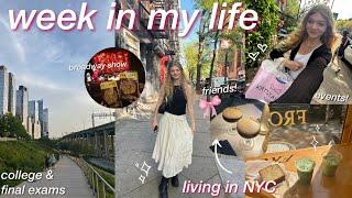 COLLEGE WEEK IN MY LIFE living in NYC  productive days in my life & last week of spring classes!!