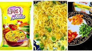 1 To 3 Noodles Recipe|1 To 3 Chatpat Masala Noodles Review With Recipe|Instant Masala Noodles#Maggie