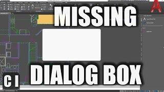 AutoCAD: How to Fix Missing Dialog Boxes (Open/Saveas etc..) -  2 Minute Tuesday