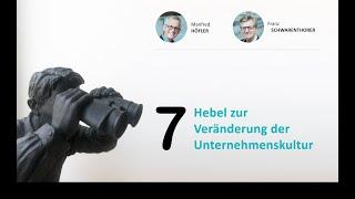 7 Hebel zur Veränderung Ihrer Unternehmenskultur