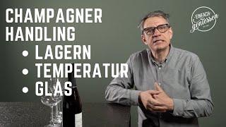 Champagner  - die perfekte Temperatur, Glas ect.