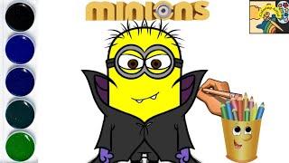 How to draw vampire minion drawing||easy minion drawing