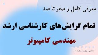 معرفی کامل تمام گرایش‌های کارشناسی ارشد مهندسی کامپیوتر