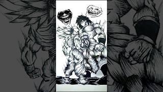 Beast Gohan vs Broly Speed drawing #drawing #shorts  #anime #gohan #db
