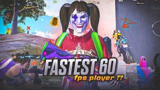 FASTEST 60 FPS PLAYER ?  | Fastest 4 Finger Player  | BGMI