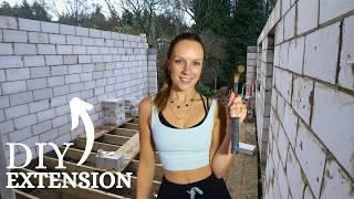 Our DIY Single Storey Extension UK | Block-laying our House Reno