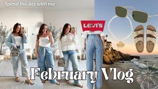 February Vlog+ New Jeans, Make Up, Spring Outfits