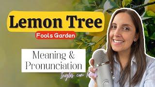 Pronunciación | Lemon Tree 