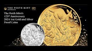 The Perth Mint's 125th Anniversary 2024 1oz Gold and Silver Proof Coins