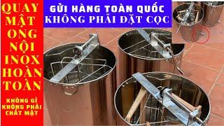 thùng quay mật 3 cầu inox hoàn toàn có vòi chảy giá rẻ ship hàng toàn quốc