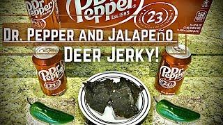 Dr. Pepper Jalapeno Deer Jerky!  The BEST deer jerky recipe I have tried!!!