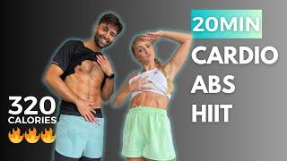 20 min HIIT CARDIO ABS WORKOUT to lose weight FAST & get SHREDDED in 2024 (NO equipment, NO repeats)