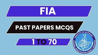 FIA past Papers MCQS |fia test preparation 2022