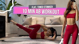 10MIN everyday pilates ab workout | small waist & flat stomach